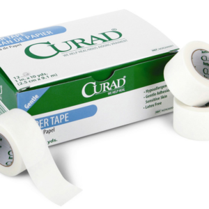 Paper tape, hypoallergenic, 3"X10 yards, 4/Box