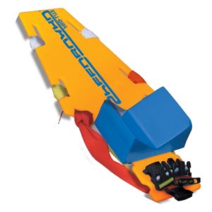 Speedboard Kit: includes board, carrying case, set of four color-coded straps, head wedge, and head/chin tapes