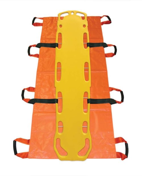 LARGE SOFT STRETCHER (40" X 71"), LOAD LOCKS (LG, SET OF 4) TRAUMA BOARD (600 lbs, NO PINS).