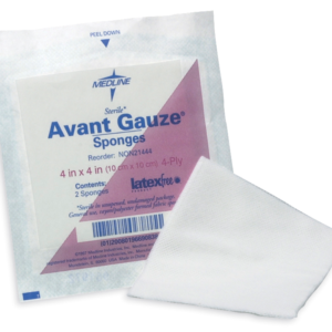 Gauze pad 8 ply 2"X2", Sterile 2's, 50 packs/Box