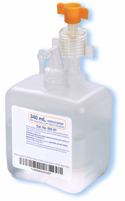 Prefilled Humidifier, Sterile Water